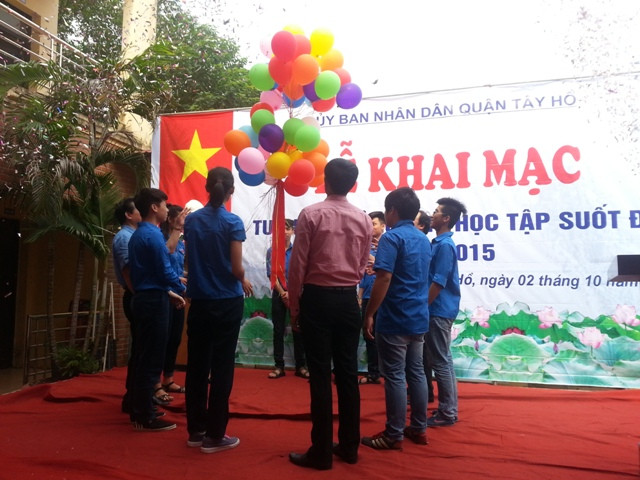 Quận Tây Hồ (Hà Nội) hưởng ứng tuần lễ học tập suốt đời năm 2015