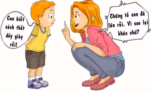 Con trai buồn vì phải trưởng thành