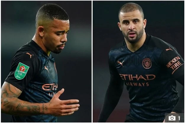 Gabriel Jesus và Kyle Walker của Man City dương tính với nCov.