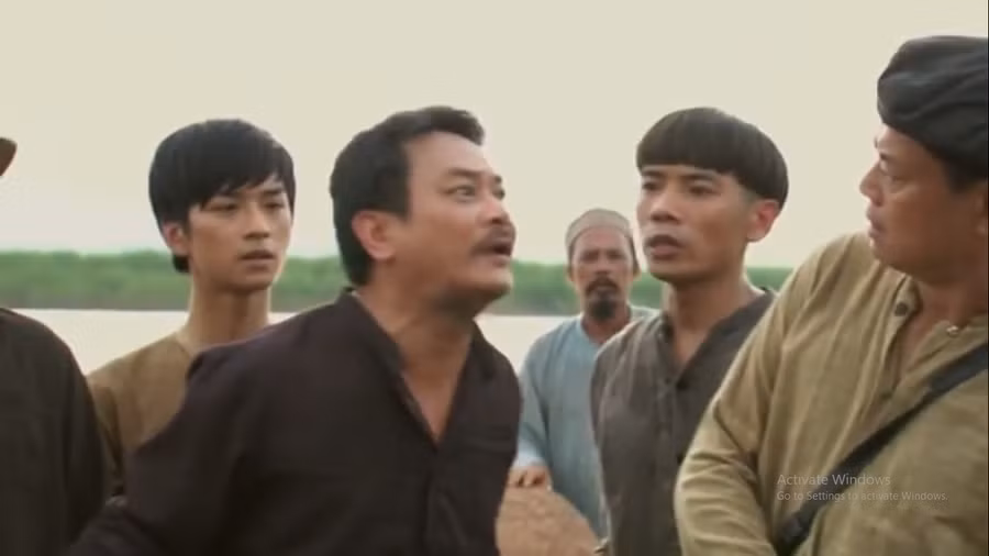 Bộ phim còn có sự tham gia của cố NSND Anh Tú. Ảnh chụp từ màn hình.