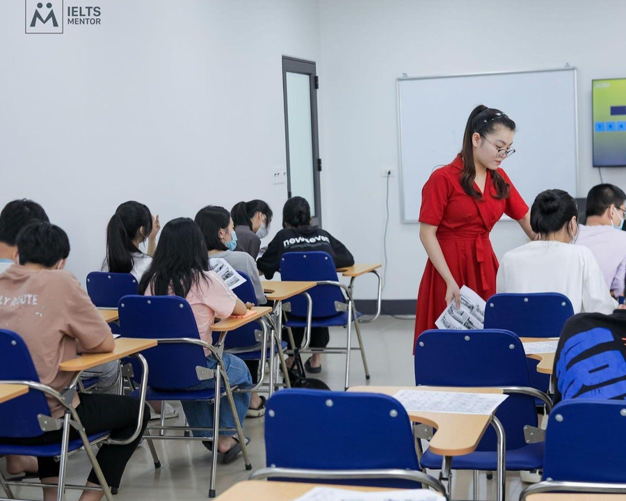 Không khí học tập tại các lớp IELTS Mentor