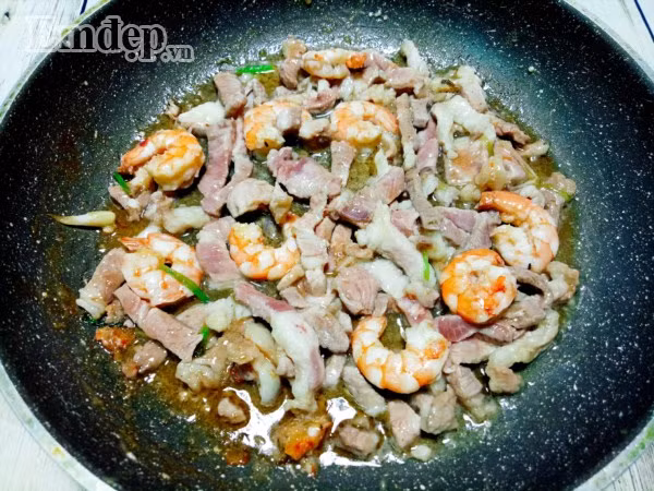 Miến xào tôm cực ngon, ăn nhiều vẫn không lo béo