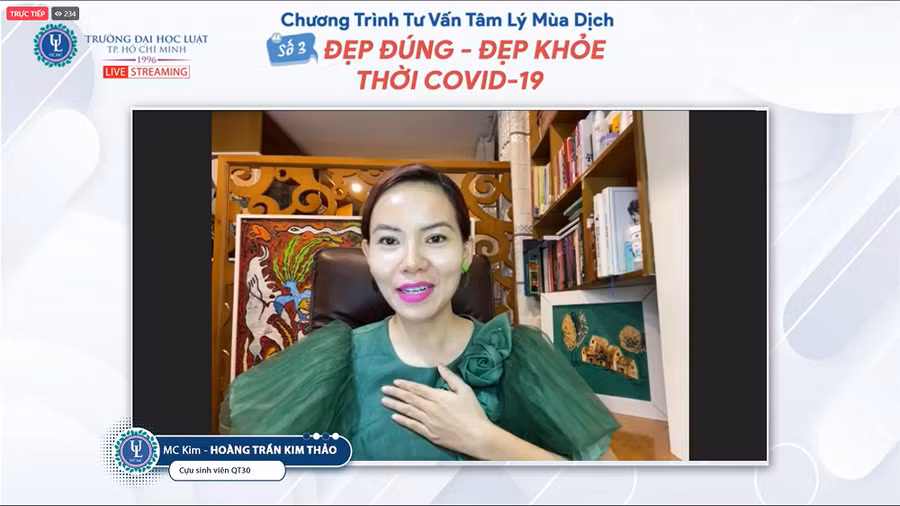 MC Trần Hoàng Kim Thảo truyền tải năng lượng tích cực đến mọi người, rằng chúng ta đều đẹp và xứng đáng đẹp hơn nữa