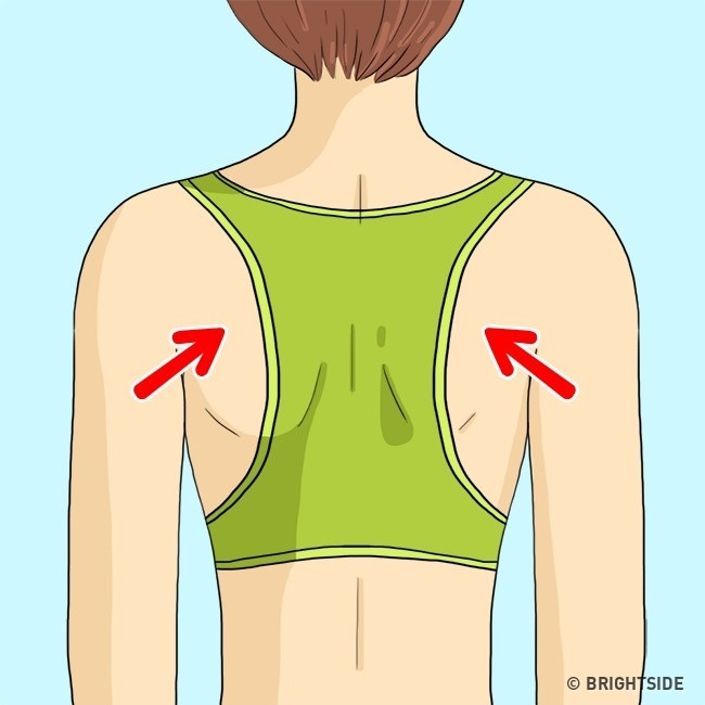 7 điều nên làm để hạn chế xuất hiện nếp nhăn sớm ảnh 6 Chọn áo lót dáng thể thao có chất liệu mềm mại giúp tránh chảy xệ da ngực trong lúc ngủ.
