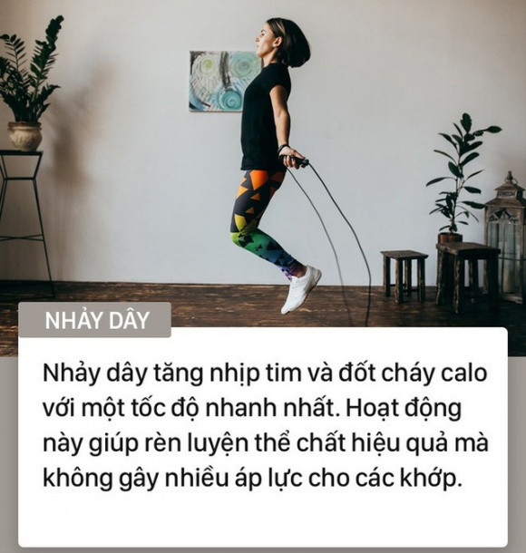 bài tập thể dục tốt 5 thể dục, chạy bộ, dọn nhà, leo cầu thang, những bài tập thể dục tốt