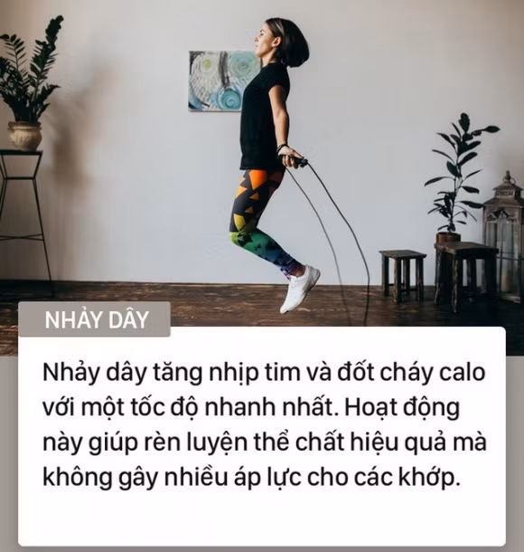 thể dục, chạy bộ, dọn nhà, leo cầu thang, những bài tập thể dục tốt