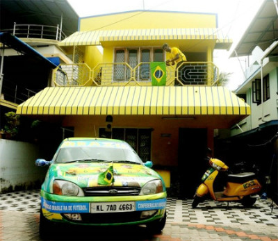 Sống ở Ấn Độ nhưng anh Sudheer lại có tình yêu cuồng nhiệt với đội Brazil.