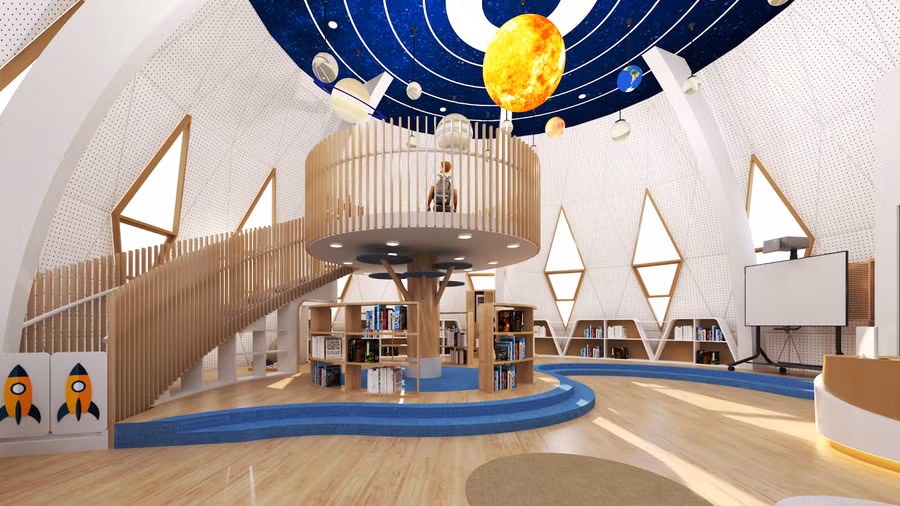 Thư viện dành riêng cho khối Mầm non - Tiểu học, nơi học sinh được thỏa sức sáng tạo và phát triển năng lực bản thân