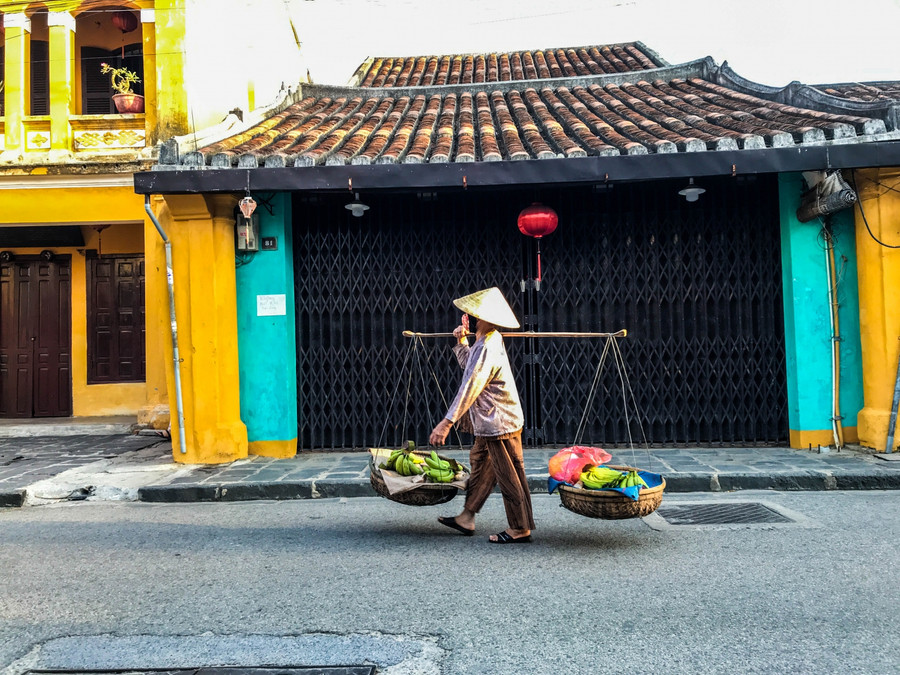 Hình ảnh yên bình ở phố cổ Hội An.