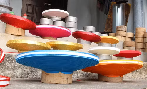 Đâu đâu cũng rực rỡ sắc màu khăn xếp