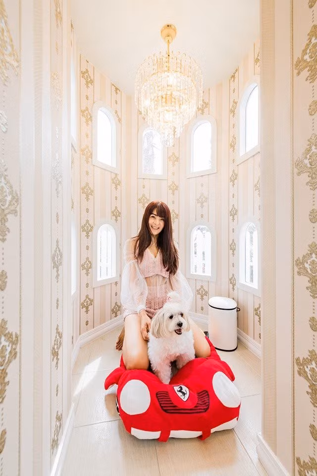 Cặp đôi chi tiền khủng xây biệt thự làm... chuồng chó cho cún cưng, trong nhà có máy lạnh, đủ đồ chơi và ở được ít nhất 3 người - Ảnh 4.