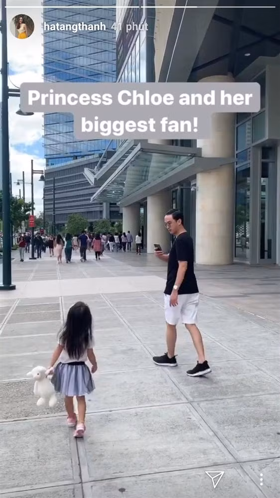 Ông xã Tăng Thanh Hà bám đuổi săn ảnh con gái chẳng khác nào fan cuồng-2