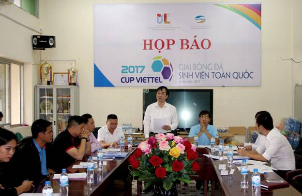 Ông Ngũ Duy Anh – Vụ trưởng Vụ Giáo dục thể chất (Bộ GD&ĐT) phát biểu tại buổi họp báo