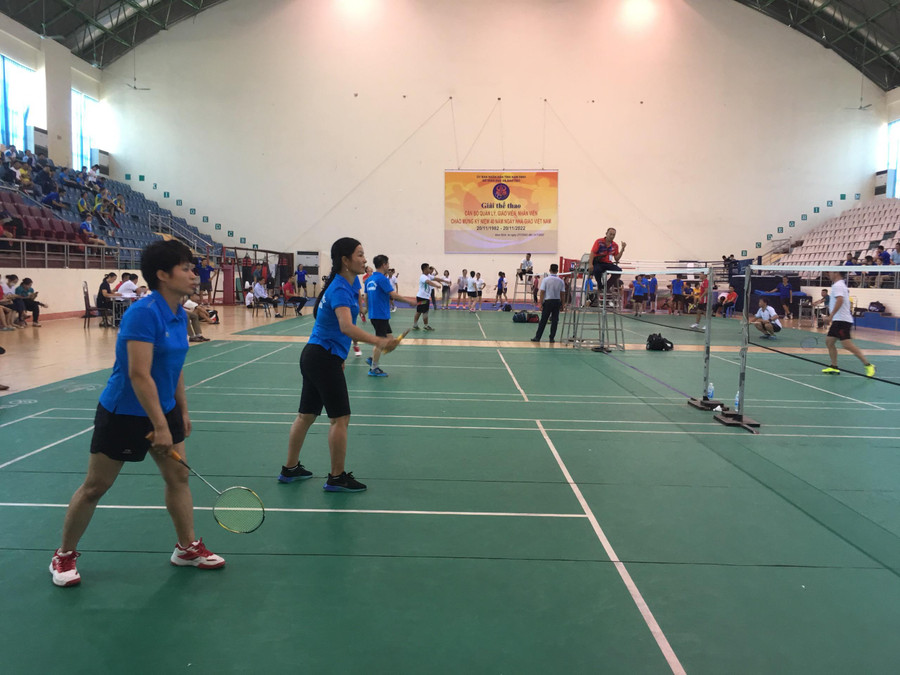 Cầu lông là 1 trong 3 bộ môn thi đấu tại Đại hội TDTT toàn ngành giáo dục tỉnh Nam Định năm 2022. Cầu lông là 1 trong 3 bộ môn thi đấu tại Đại hội TDTT toàn ngành giáo dục tỉnh Nam Định năm 2022.