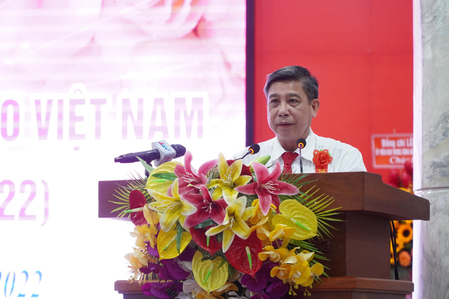 Ông Đồng Văn Thanh, Chủ tịch UBND tỉnh Hậu Giang phát biểu tại buổi họp mặt. Ông Đồng Văn Thanh, Chủ tịch UBND tỉnh Hậu Giang phát biểu tại buổi họp mặt.