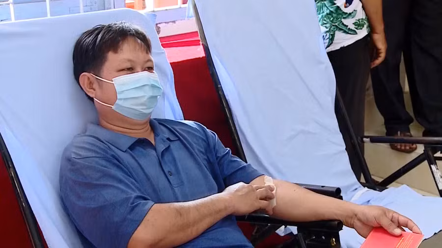 Anh Khanh đã có 31 lần tham gia hiến máu tình nguyện.