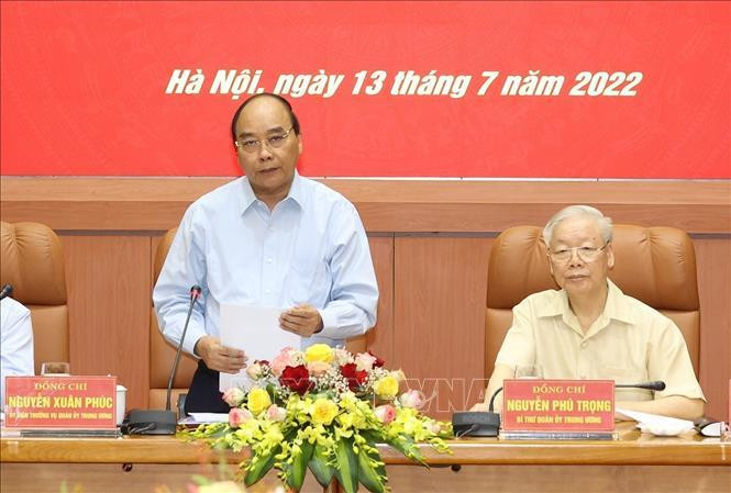 Chủ tịch nước Nguyễn Xuân Phúc phát biểu tại Hội nghị. Ảnh: Trí Dũng/TTXVN Chủ tịch nước Nguyễn Xuân Phúc phát biểu tại Hội nghị. Ảnh: Trí Dũng/TTXVN