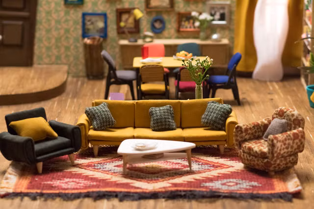 Trong phòng khách của những chú chuột hamster.