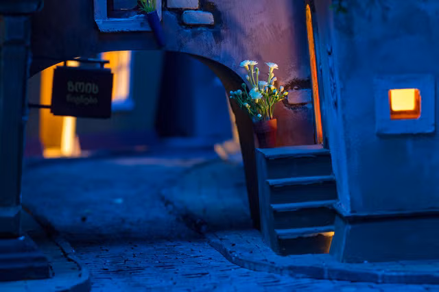 Lối đi nhỏ, vừa đủ cho một chú chuột.