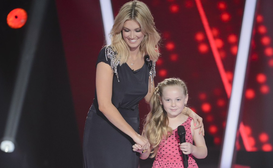 Kylie Minogue làm giám khảo của The Voice Kids. Kylie Minogue làm giám khảo của The Voice Kids.