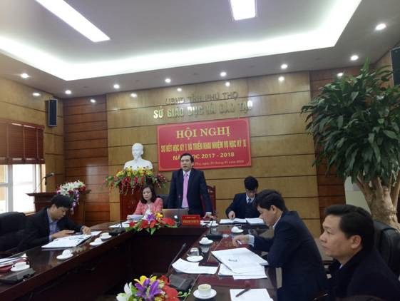 Đồng chí Nguyễn Minh Tường - Giám đốc Sở GD&ĐT Phú Thọ phát biểu chỉ đạo Hội nghị Đồng chí Nguyễn Minh Tường - Giám đốc Sở GD&ĐT Phú Thọ phát biểu chỉ đạo Hội nghị