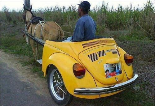 Ôtô chạy bằng sức ngựa thân thiện với môi trường.