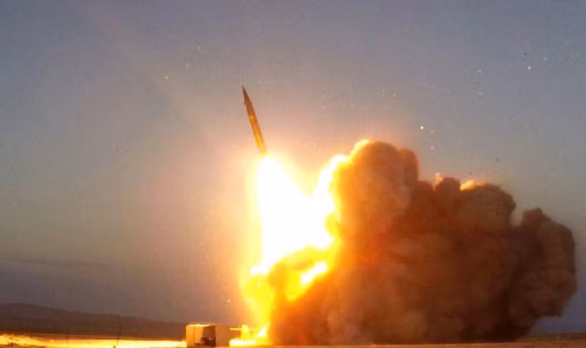 Một tên lửa được Iran công bố vào ngày 20/8/2020. (Ảnh: Reuters).