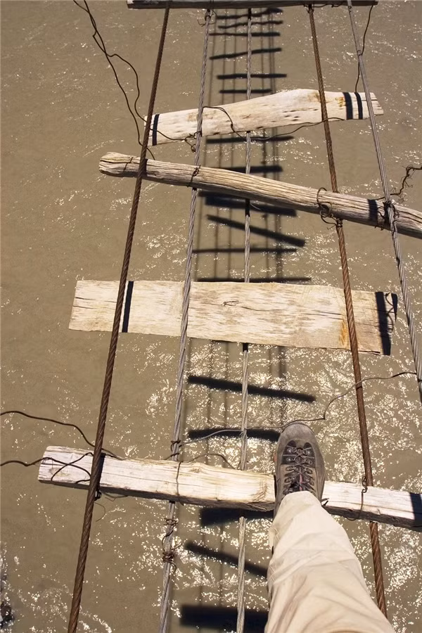 Nhìn cây cầu bắc ngang sông Hunza (Passu, Bắc Pakistan), bạn có dám bước qua?&nbsp;