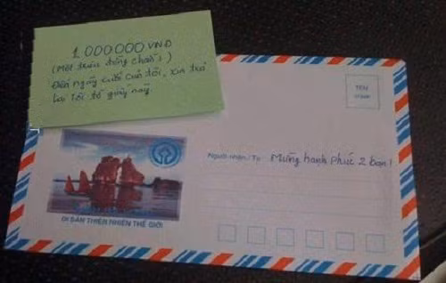 Cười ra nước mắt với những kiểu phong bì mừng cưới có một không hai