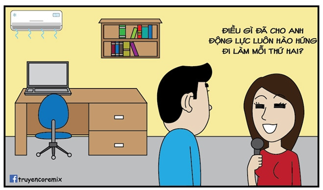 Ngã ngửa động lực giúp chúng ta đi làm vào sáng thứ hai