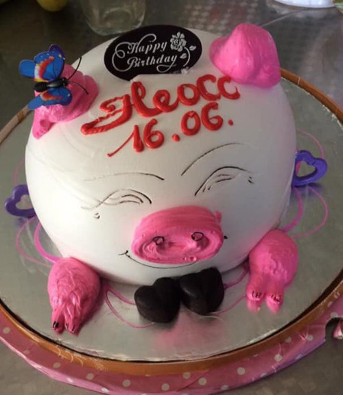 Nhiều người cũng không khỏi bật cười khi nhìn chiếc bánh sinh nhật này.