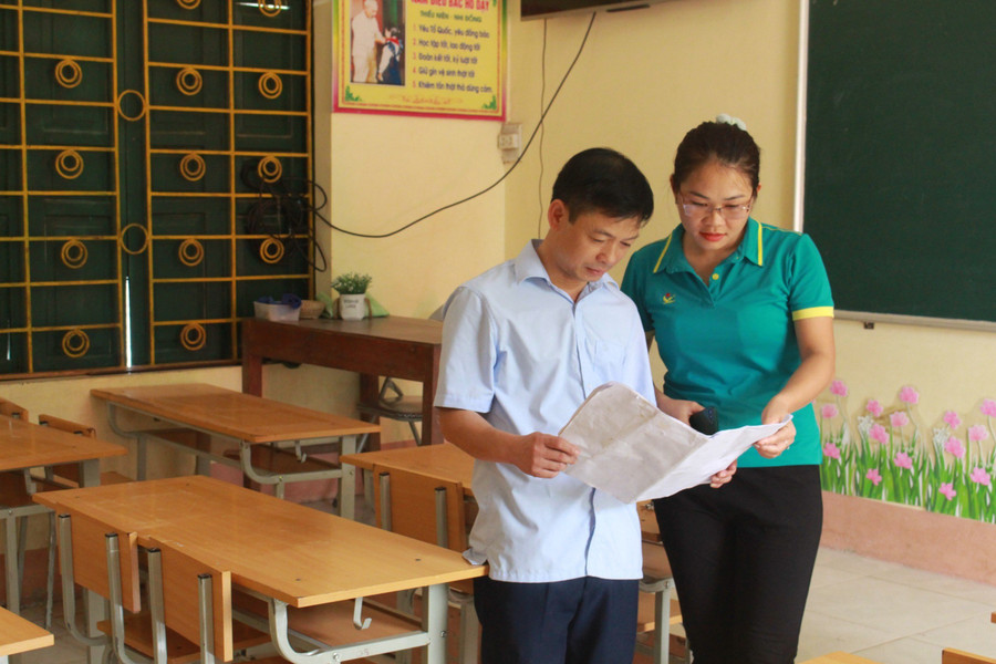 Để chủ động nguồn SGK phục vụ năm học mới, căn cứ vào đăng ký của phụ huynh học sinh thời điểm cuối năm học, các trường đã thống kê số lượng và chuyển cho đơn vị cung ứng.