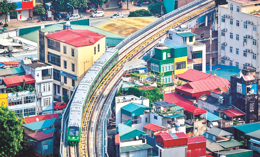 Tuyến đường sắt trên cao Cát Linh – Hà Đông đang chạy thử nghiệm