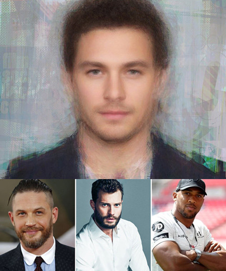 "Người đàn ông hoàn hảo nhất thế giới" là sự pha trộn giữa 3 người nổi tiếng Tom Hardy, Jamie Dornan and Anthony Joshua (từ trái sang). Người đàn ông hoàn hảonhất thế giới là sự pha trộn giữa 3 người nổi tiếng Tom Hardy, Jamie Dornan and Anthony Joshua(từ trái sang).Ảnh: Mens Pharmacy.