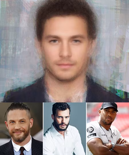 Người đàn ông hoàn hảonhất thế giới là sự pha trộn giữa 3 người nổi tiếng Tom Hardy, Jamie Dornan and Anthony Joshua(từ trái sang).Ảnh: Mens Pharmacy.