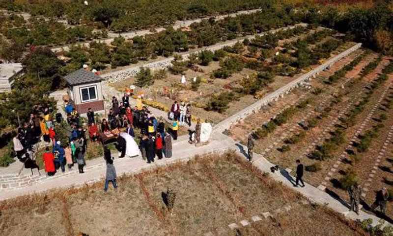 Cặp đôi hạnh phúc tổ chức đám cưới tại nghĩa trang