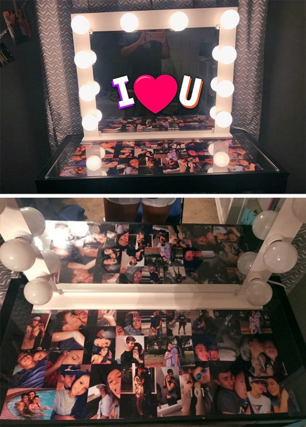 14 bức ảnh chứng minh ngôn tình vẫn hiện hữu ngoài đời thực ảnh 11 Bạn trai tôi hỏi tôi sao cứ ngồi trên sàn trang điểm như vậy... Sau 1 tuần tôi đi vắng, anh ấy đã làm tặng tôi thứ này