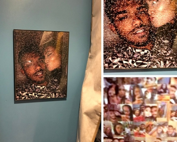 14 bức ảnh chứng minh ngôn tình vẫn hiện hữu ngoài đời thực ảnh 10 Kỷ niệm 1 năm yêu nhau, tôi đã tặng bạn gái bức ảnh cô ấy thích nhất được ghép từ những bức ảnh kỷ niệm trong 1 năm qua của chúng tôi