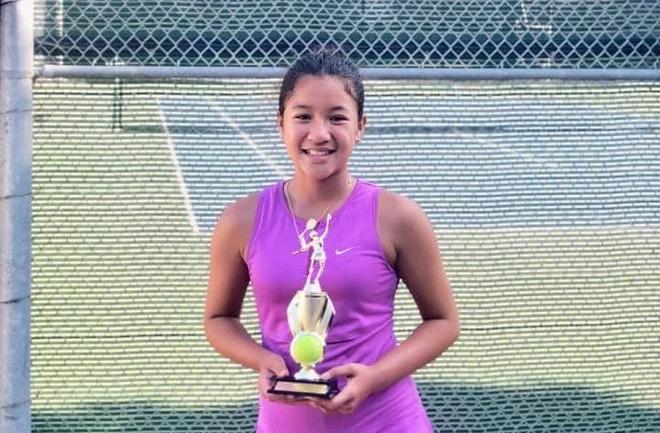 Ngọc Nhi vô địch đơn nữ U14 Giải Sleep Houston Summer Junior & Adult Open 2020. Ảnh: FBNV