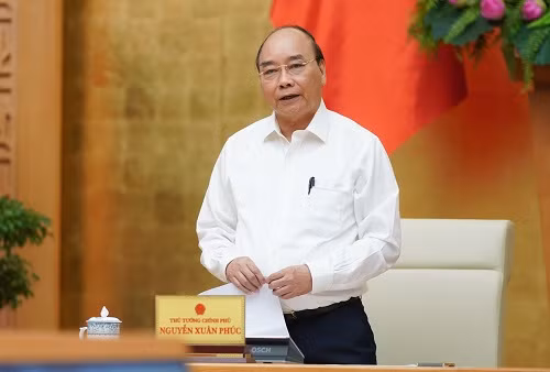 Thủ tướng Nguyễn Xuân Phúc phát biểu kết luận cuộc họp - Ảnh: VGP/Quang Hiếu