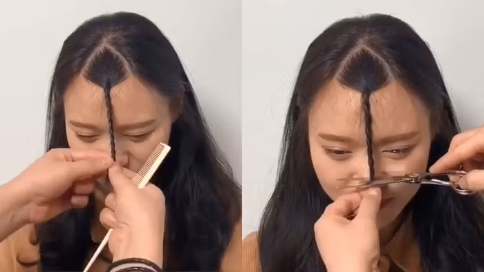 Nhà tạo mẫu tóc Hàn Quốc chỉ 3 chiêu giúp bạn gái tự tạo kiểu tóc mái ở nhà đẹp xinh như đi ra tiệm