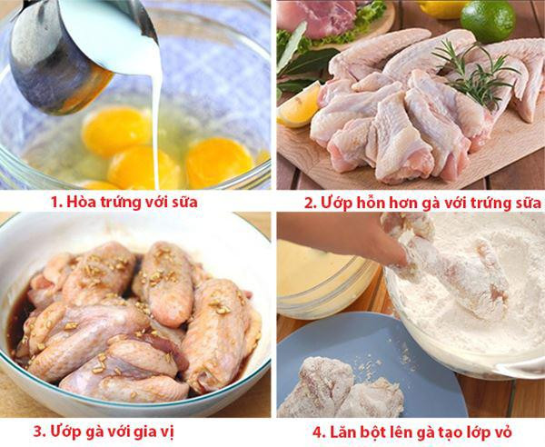 ga ran ngon gion rum voi cach lam sieu don gian tai nha - 3