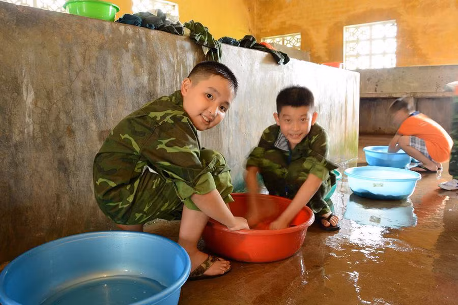 Học cách chăm sóc bản thân từ khóa học Học kỳ Quân đội. Ảnh: Đức Trí.
