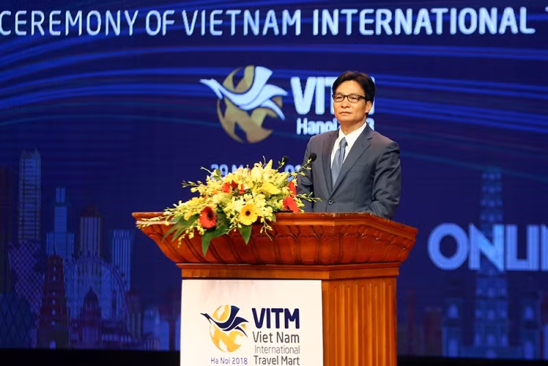 Phó Thủ tướng Vũ Đức Đam phát biểu khai mạc Hội chợ