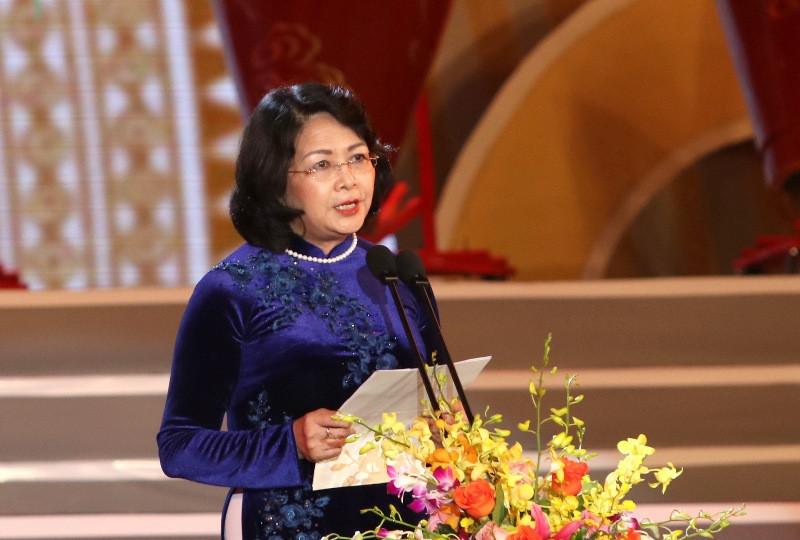 Phó Chủ tịch nước Đặng Thị Ngọc Thịnh phát biểu khai mạc Đêm hội văn hóa các dân tộc Việt Nam năm 2018 Phó Chủ tịch nước Đặng Thị Ngọc Thịnh phát biểu khai mạc Đêm hội văn hóa các dân tộc Việt Nam năm 2018
