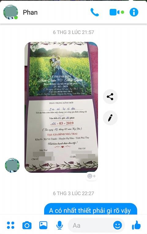 Nạn nhân hoảng hốt nhắn tin cho chú rể để kêu gào ăn vạ khiến dân mạng cười bể bụng.