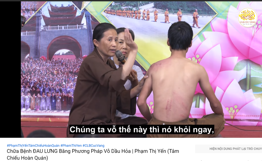Bác sĩ nói gì phương pháp vỗ dầu hỏa chữa bệnh của cô Yến chùa Ba Vàng? ảnh 1 Keyword đầu tiên có dấu
