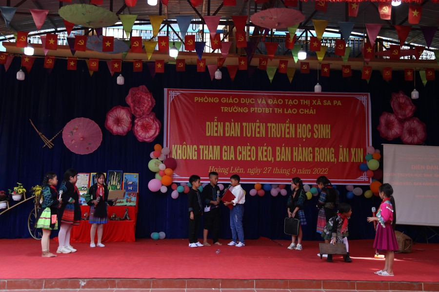 Một tiểu phẩm do học sinh thực hiện