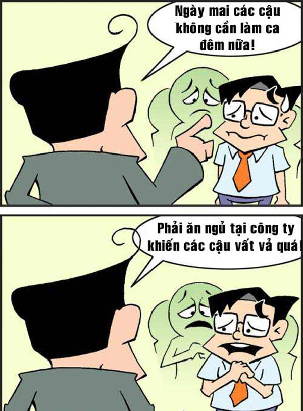 "Tăng ca" để tiết kiệm tiền thuê nhà ảnh 1 Truyện tranh cuối năm Lý do nhân viên ‘tăng ca’