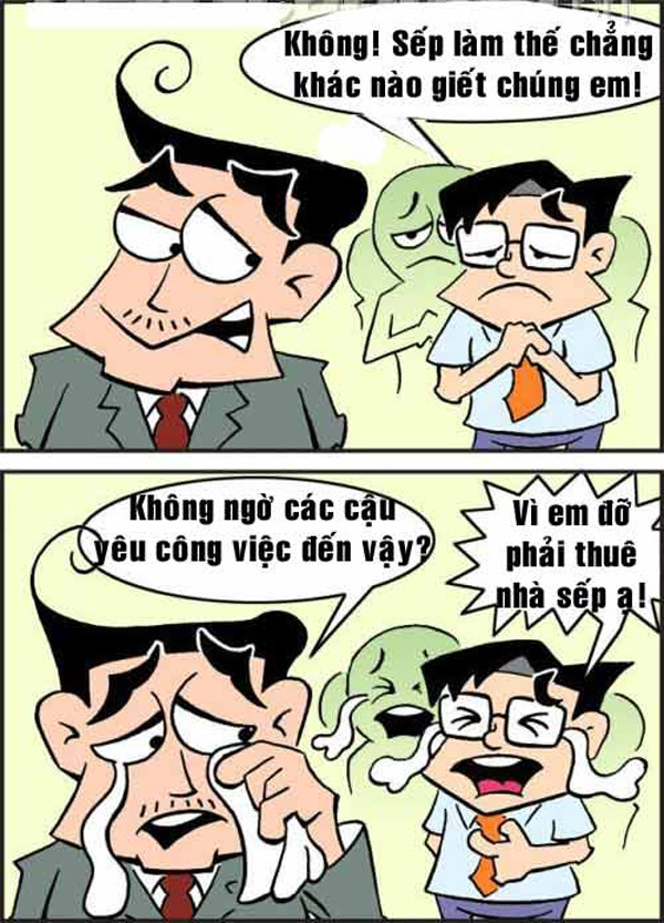 "Tăng ca" để tiết kiệm tiền thuê nhà ảnh 2 Truyện tranh cuối năm Lý do nhân viên ‘tăng ca’